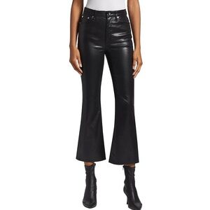 rag & bone Black Casey Coated Kick Flare Jean
High Rise
NWT